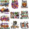 Halloween Letter Patches Skulls Pumpkin A-Level Washable Stickers Hoodies Tops Vinyl Thermal Press Diy Patch On Clothes