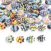 Handmade Colorful Fish Shape Ceramic Charm Beads Porcelain Spacer Beads for Bracelet Necklaces DIY Jewerlry Craft Making