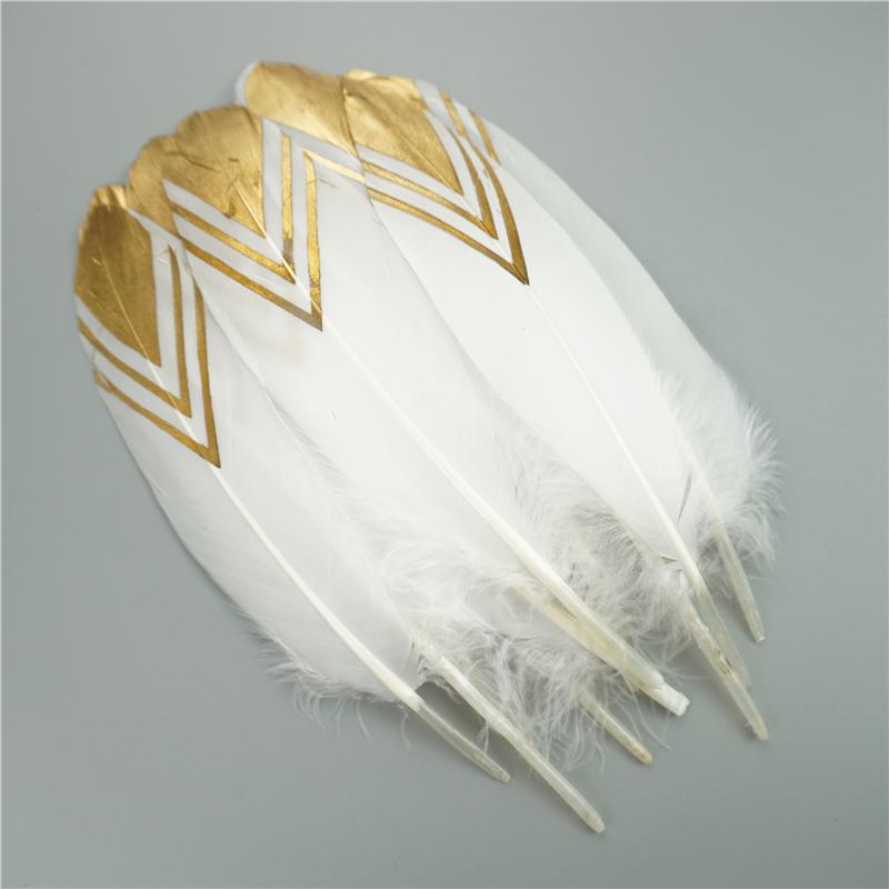 10 шт. Золотое гусиное перо 15-20 см Серебряные лебяжьи перья Аксессуары для ловца снов DIY Создание украшений Перо Праздничные украшения