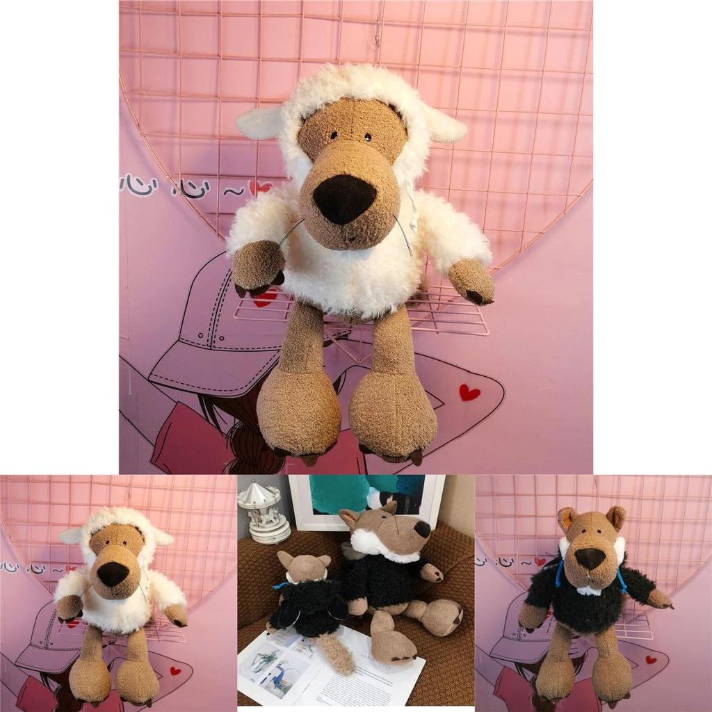 Очаровательные Германия Супер Милые Плюшевые Игрушки Волки с Шапкой для Уютного Домашнего Декора Подарки