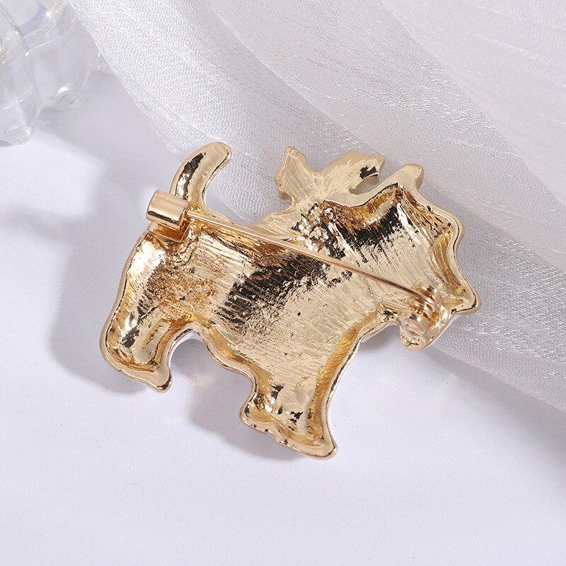 Blucome Простая модная рождественская брошь для собаки, сплав, капающее масло, булавка для ошейника с темпераментом животного