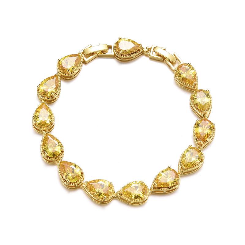 Самый продаваемый европейский и американский браслет с микро-инкрустацией из циркония ААА в форме капли воды, женская мода, свадебные украшения для невесты