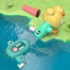 Мультяшная водная игрушка для детей Мини-водный пистолет Портативная для игр на улице Многоразовая Не протекает Веселая летняя игрушка для бассейна Подарок для детей