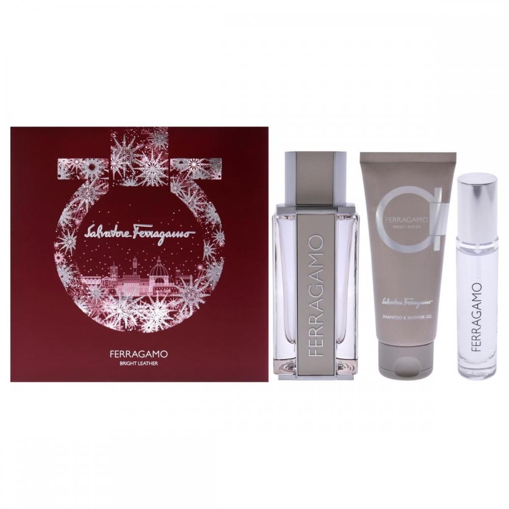 Salvatore Ferragamo Ferragamo Яркий кожаный подарочный набор для мужчин из 3 предметов Неопределенный