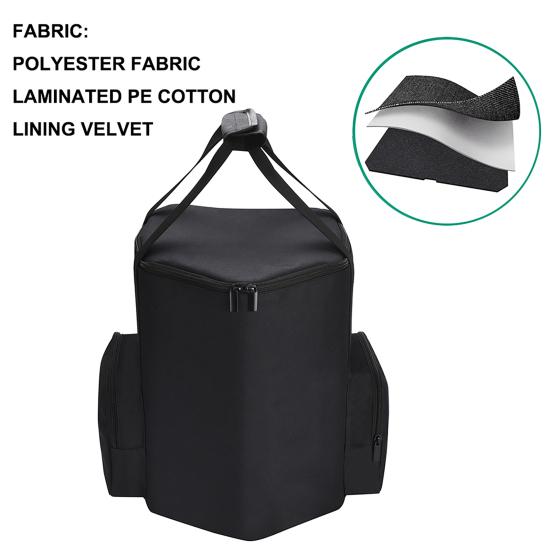 Сумка для хранения динамиков, чехол для переноски, застежка-молния, большая вместимость, ударопрочный, устойчивый к ударам, органайзер для аксессуаров динамиков для S1 Pro