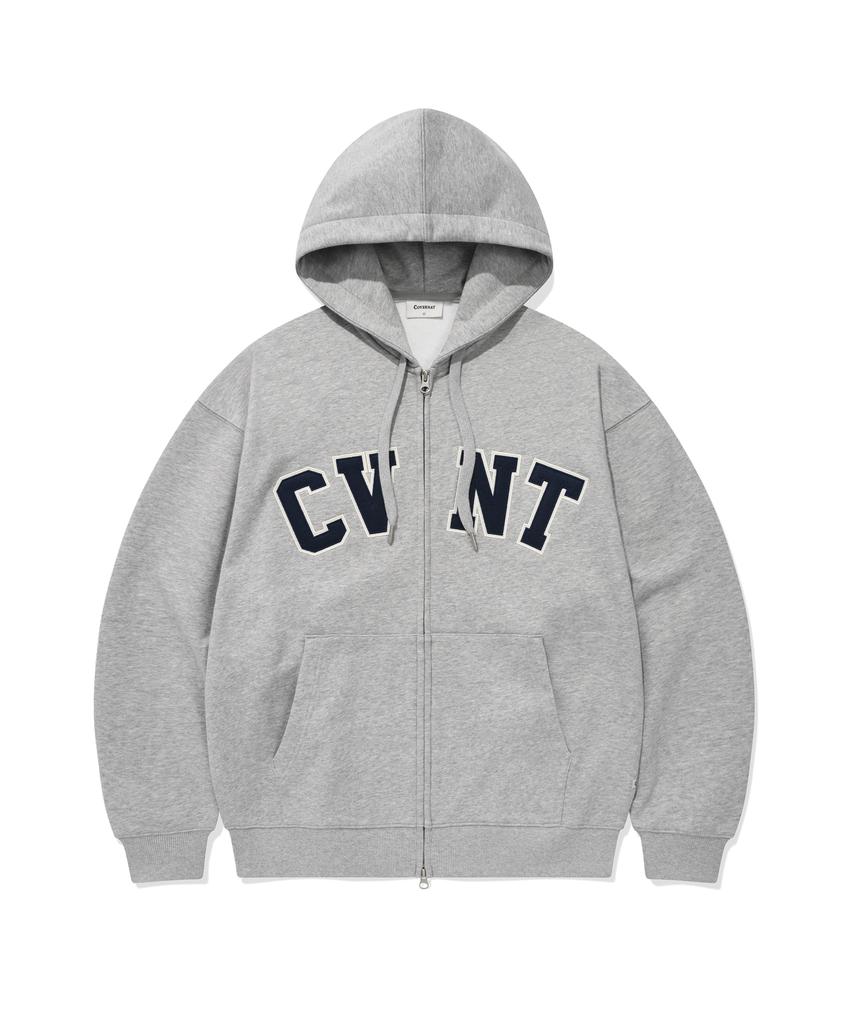 COVERNAT Толстовка на молнии Cvnt Меланжевый серый