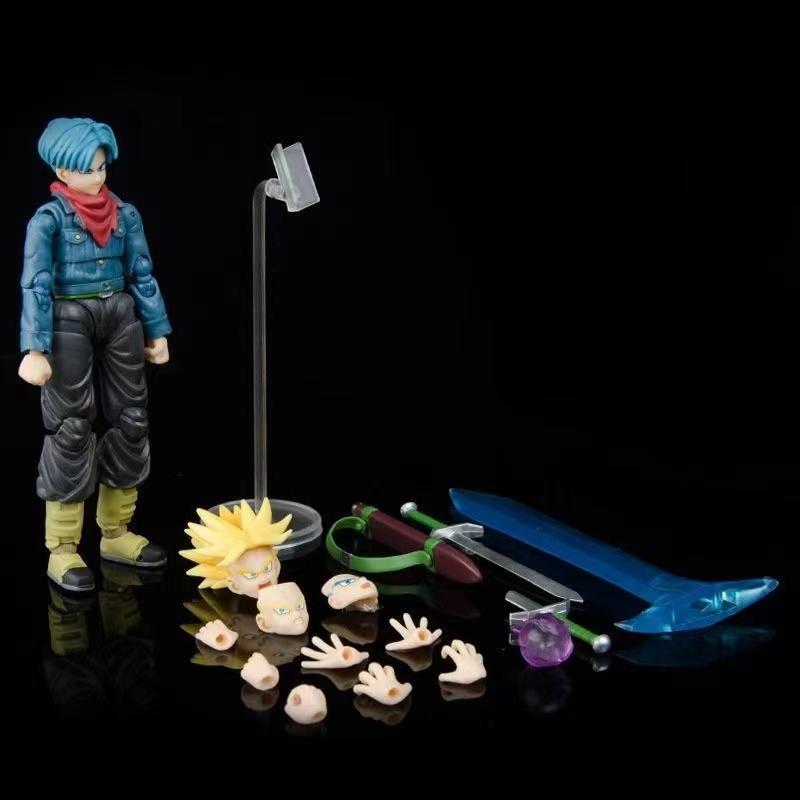 16 см Фигурка Готенкса из Dragon Ball Super Saiyan 3 SHF Аниме Подвижная ПВХ Коллекционная Кукла Фигурка Какаротто Сын Гоку Модель Игрушки