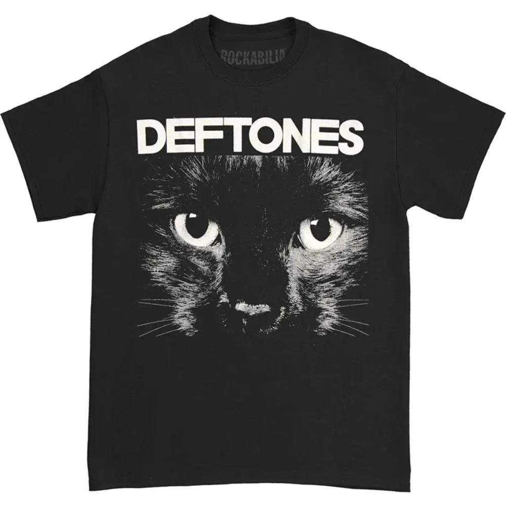 2025 Deftones Певец Группа Футболка Мужская Женская Хип-Хоп Рок Футболка Модная Футболка с Коротким Рукавом Летние Футболки Топы