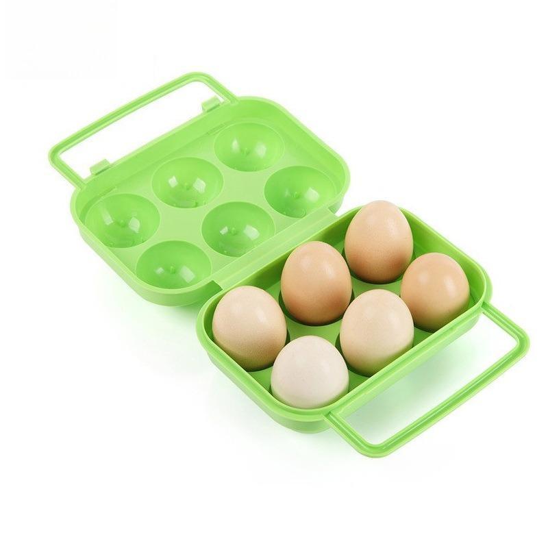 6/15 New Grid Eggs Refrigerator Eggs Storage Box Case Food Storage Container Accessories Kitchen Household Plastic Storage Tools