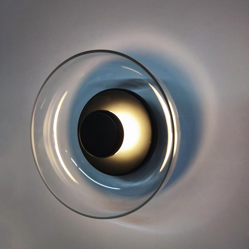 Nordic Postmodern Bedside Wall Lamp - Mid-Century Creative Glass Design for Bedroom & Living Room