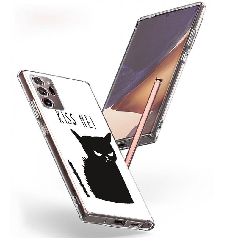 Cat Footprint Funny Paw Cute Phone Case For Samsung Galaxy S24 S25 Edge S26 Ultra S23 S22 S21 Plus S20 FE + Personalized Print C