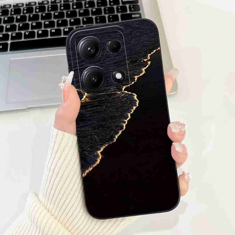 Простой силиконовый чехол для Redmi Note14s 4G Capa Милый панда кролик Ударопрочная задняя крышка для чехла телефона Xiaomi Redmi Note 14S