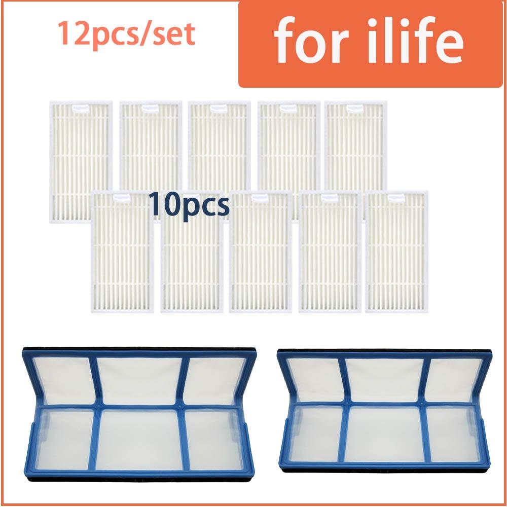 Для Ilife v5 v5s V3 V3s v5pro V50 V55 x5 v5s Pro Запчасти для пылесоса-робота Боковая щетка Основной пылевой фильтр Швабра Hepa-фильтр