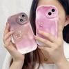 Милый силиконовый чехол для Tecno Spark 10C Oppo Reno 8T Realme 10 11 Samsung A54 A24 A14 Funda окрашенный мультяшный градиентный чехол с медведем и кроликом, мягкий бампер из ТПУ