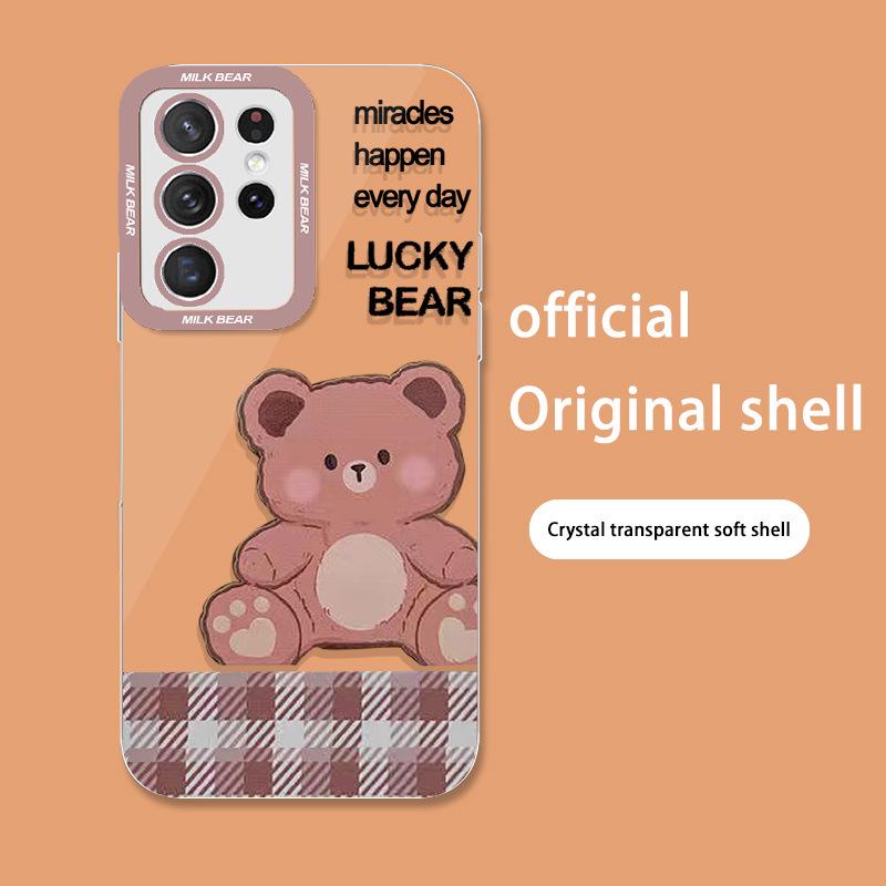 Samsung S23pulsluck Bear 22Ultra All-Inclusive A55 Прозрачный 13 Creative FE Niche Pro Чехол