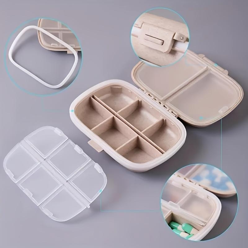 1 Pack Of 8 Compartments Dustproof And Moisture-proof Medicine Storage Sealed Pill Box