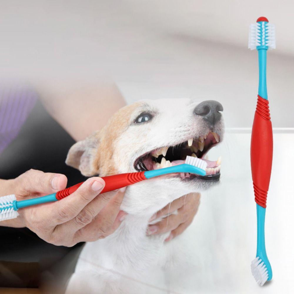 Plastic Multi-angle  Dog Toothbrush 360° Cat Grooming Toothbrush Pet Finger Toothbrush  Cleaning