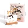 Cat Dog Series Desktop Calendar DIY Agenda Organizer 2026 3D Desk Calendar  Home Office Desk