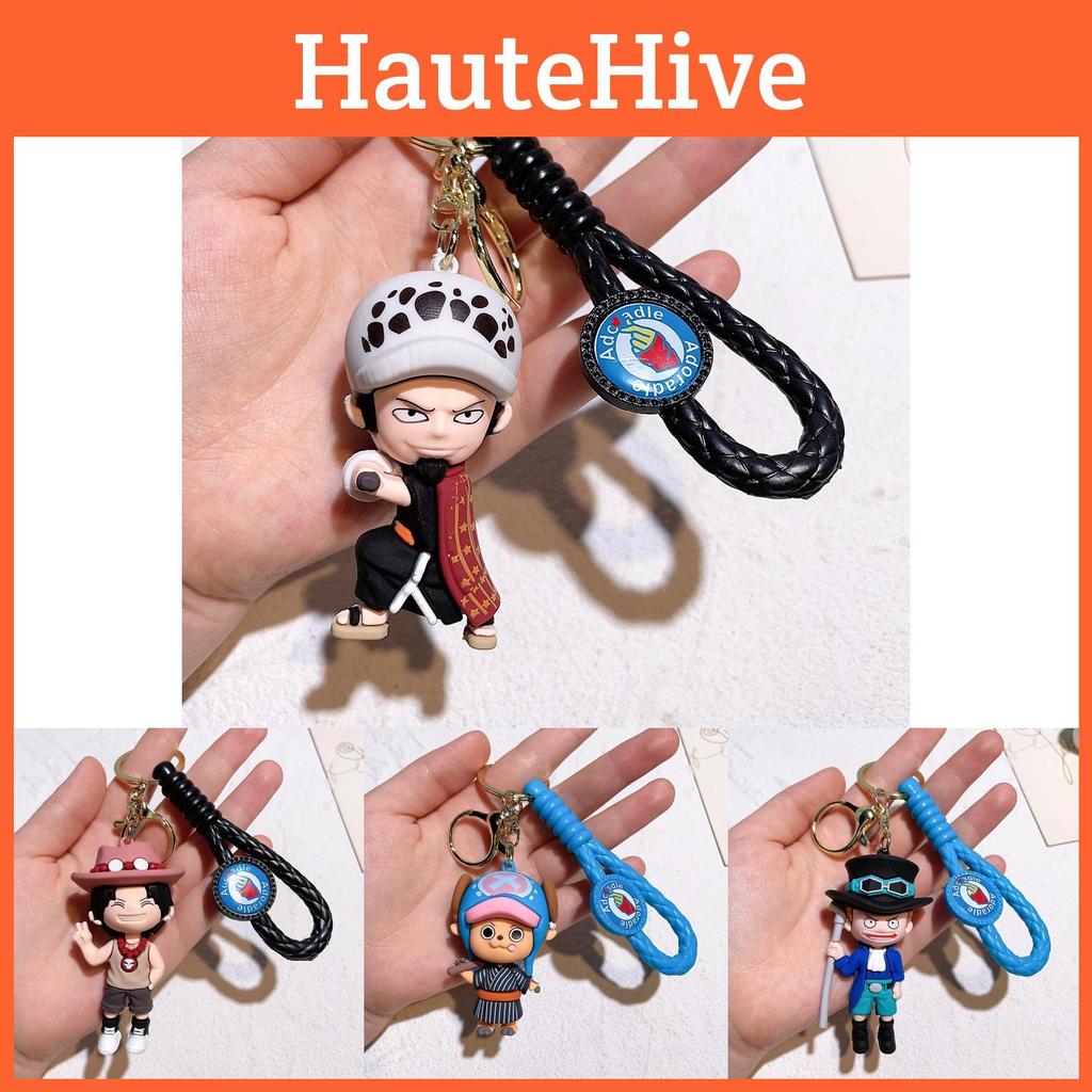 Стильный брелок в виде цельного куска для фанатов Луффи, Нами, Санджи, Зоро. Прочный силиконовый аксессуар