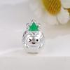 Серебро 999 пробы Ананас Расписные Бусины для DIY Плетения Украшений Ручной Работы