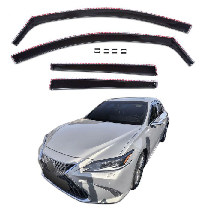 Déflecteurs d'air - Lexus ES (4 portes) depuis 2019 - 4 pièces - Acrylique teinté - Montage facile