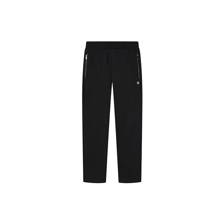 New FILA Knitted Sweatpants Men's Jet Black F11M038624GBK