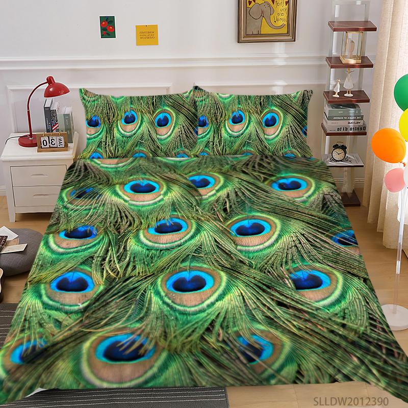 Новая мода 3D принт павлина пододеяльник ручка павлина Постельное белье пододеяльник красивый домашний покрывала один размер постельная одежда
