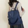 Women's Backpack Solid Color Large Capacity Travel Bag Patchwork Mother Bag