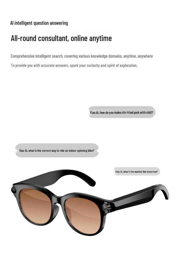Cross-border M89 AI Smart Glasses: 8MP Photo & Video Recorder with Advanced Black Technology for Outdoor Use
