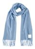 Matti Totti Blue Cashmere Solid 08.L Scarf, 100% Cashmere, Large, Thick, Men's, Color, Long, Gift, A0025B-8