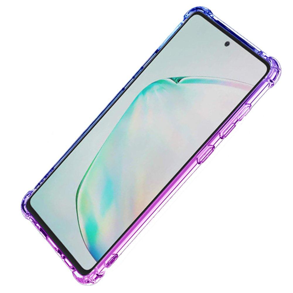 Gradient Dropproof Case for Samsung Galaxy A22 5G, Purple/Blue