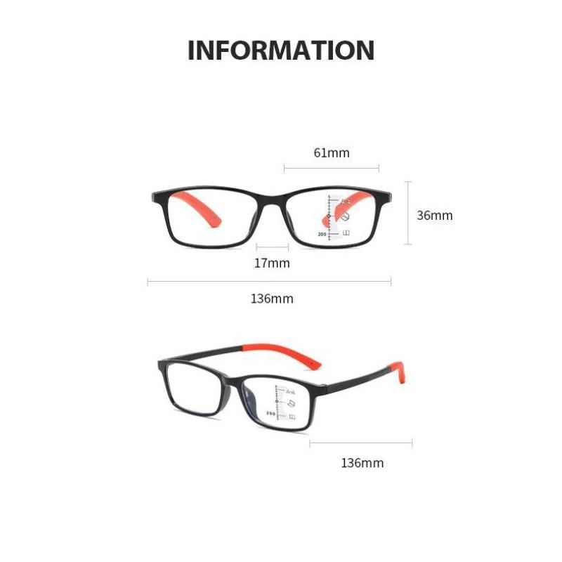 Мужские Женские Популярные Мультифокальные Очки для Чтения Новый Тренд Блокировка Синего Света Пресбиопия Унисекс Винтажные HD TR90 Дальнозоркость Очки