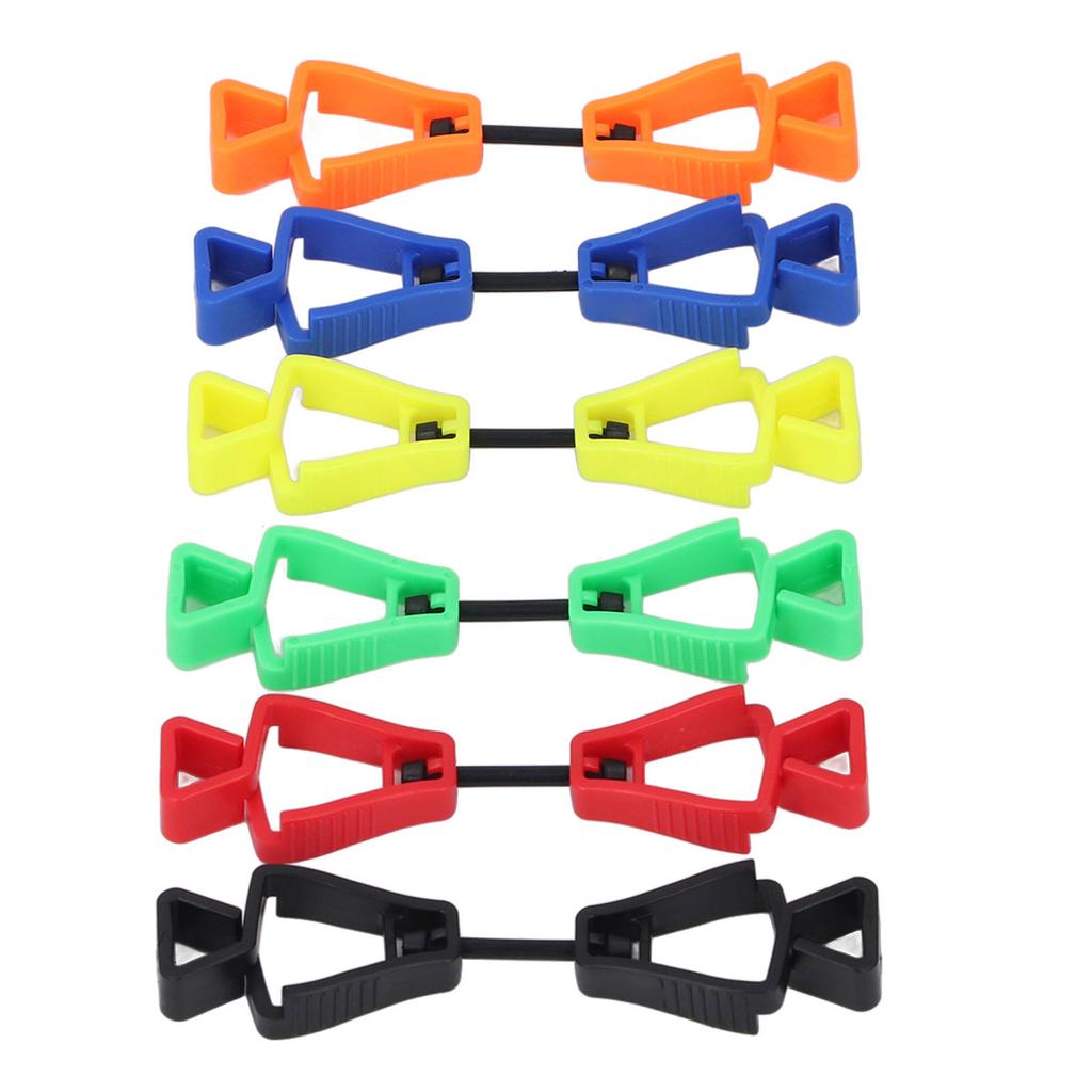 6 шт. зажим для перчаток легкий пластиковый держатель для перчаток с защитой от потери для наружных рабочих техническое обслуживание C