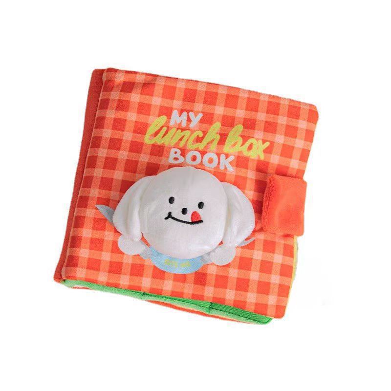 Dog Snuffle Book Toy Pet Slow Feeder Hidden Food Puzzle Toy Squeaky Interactive Nose Training Enrichment Toy For Small Dogs