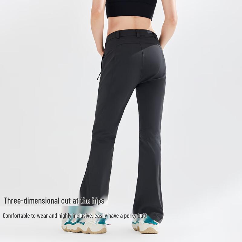 Женские брюки для хайкинга Tuo Luzhe Mulan с высокой посадкой и расклешенным низом