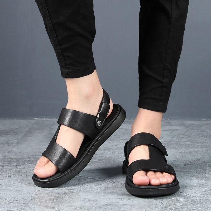 Fashion Brand Fashion Men's Shoes Summer Outdoor Open Toe Sandals Vintage Breathable Non-Slip Casual Sandals Zapatos De Hombre