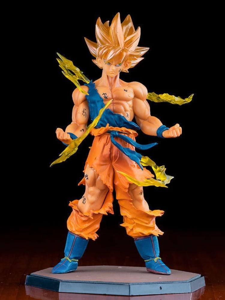 Фигурка аниме Dragon Ball Сон Гоку Супер Сайян 16 см Гоку DBZ Фигурка действия Модель Подарки Коллекционные фигурки для детей