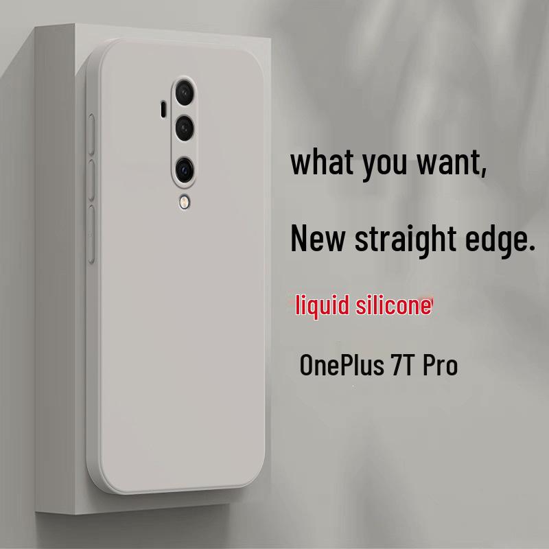 Защитный чехол-накладка из матового жидкого силикона для OnePlus 7 Pro