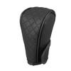 Partuto 1pc Universal Car Shift Knob Cover - Car Knob Gear Sticky Protector Decoration - Black For Leather