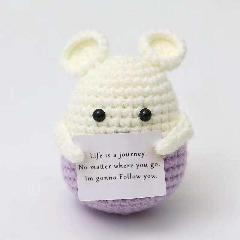 Творчество Ручная работа Позитивная кукла Картофель с карточкой Украшение для дома Вязание Кукла Гороховая пчела Картофель Украшения для офиса