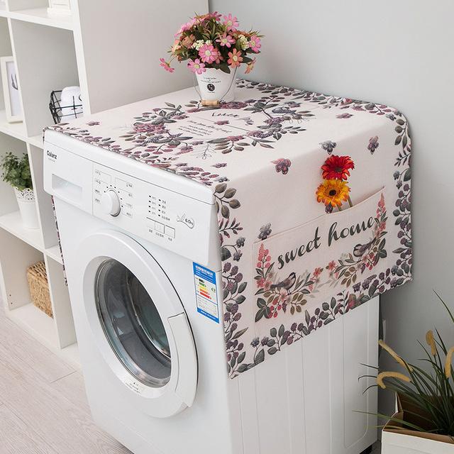 Waterproof Washing Machine Cover Wasmachine Hoes Dustproof Refrigerator Dust Covers Microwave Cover Side Pocket Furniture Cloth