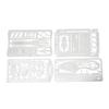 4Pcs Fishing Card Multifunction Stainless Steel Preservative Survival Card for Outdoor Camping
