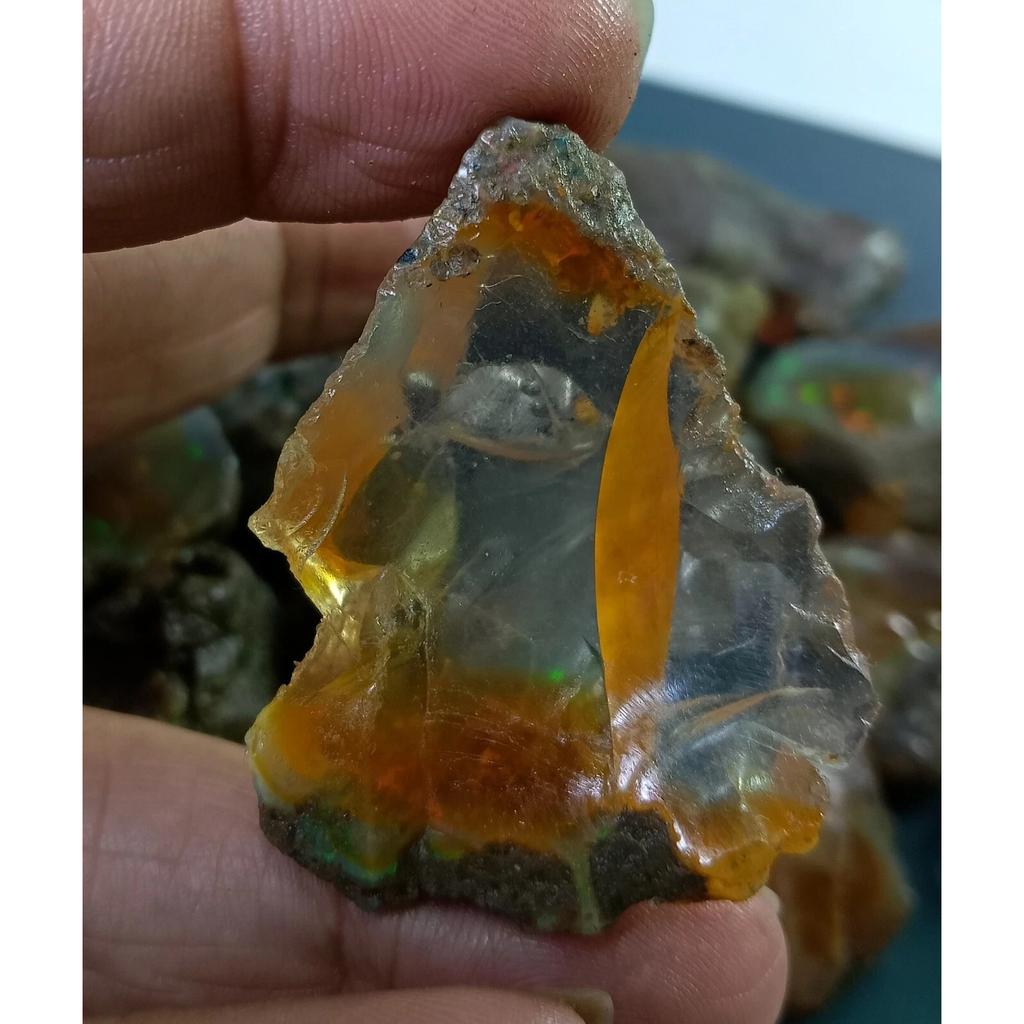 30-50 Ct Natural Ethiopian Fire Opal Raw Opal Rough Beautiful Gemstone