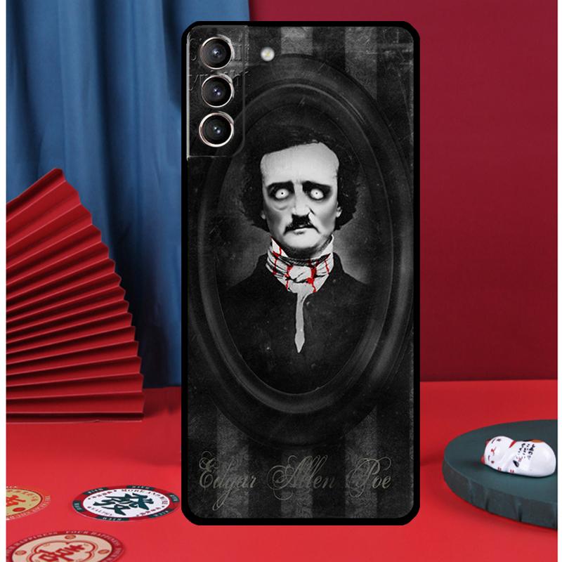 Edgar Allan Poe Phone Case For Samsung Galaxy S25 S24 Ultra S9 S10 S20 S21 S22 S23 Plus S24 FE Back Cover