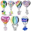 Original Copper Air Balloon Happy Birthday Love Couples Pendants Fit Bracelets Diy Jewelry Lover Friend Gift