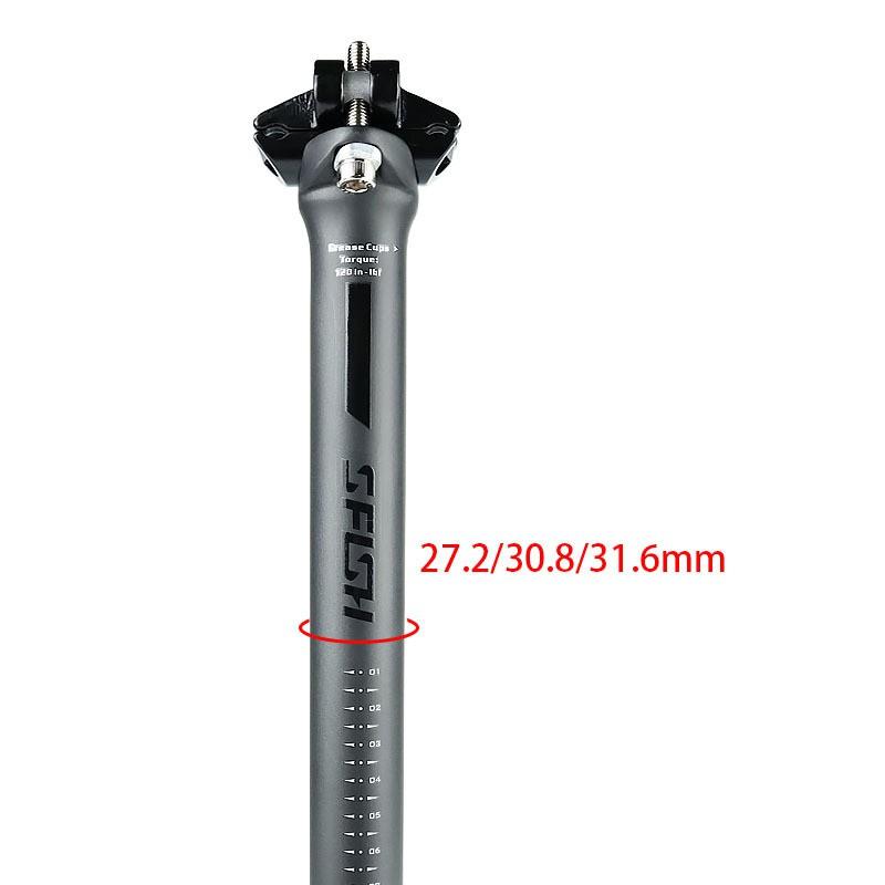 Carbon Fiber Bicycle Seat Post Mountain Road Bikes 27.2mm 30.8mm 31.6mm Diameter 350mm 400mm Length