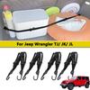 Ремни для крепления груза в багажнике для Jeep Wrangler TJ JK JL Крючок Эластичный шнур Амортизирующий шнур Организатор для багажа Крепление Уборка Аксессуары для автомобиля