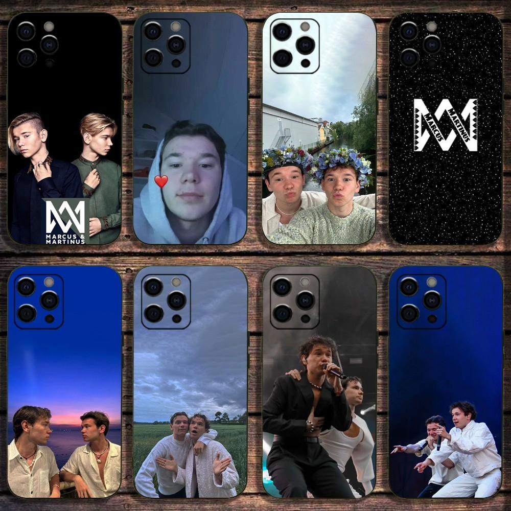 Marcus-S And M-Martinus Music Phone Case For Apple iPhone 15,14,13,12,11,Pro,X,XS,Max,XR,Plus,Mini Soft Black Cover