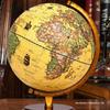 Винтажный глобус с бронзовой отделкой: Большое 3D украшение для дома, кабинета или офиса