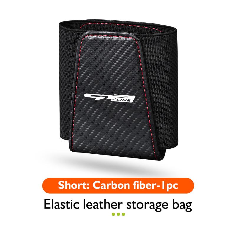 AANS1 Leather Car Door Organizer Phone Sun Visor Glasses Key Storage Bag For KIA Proceed Sorento Cerato Optima Sportage Ceed Niro Soul